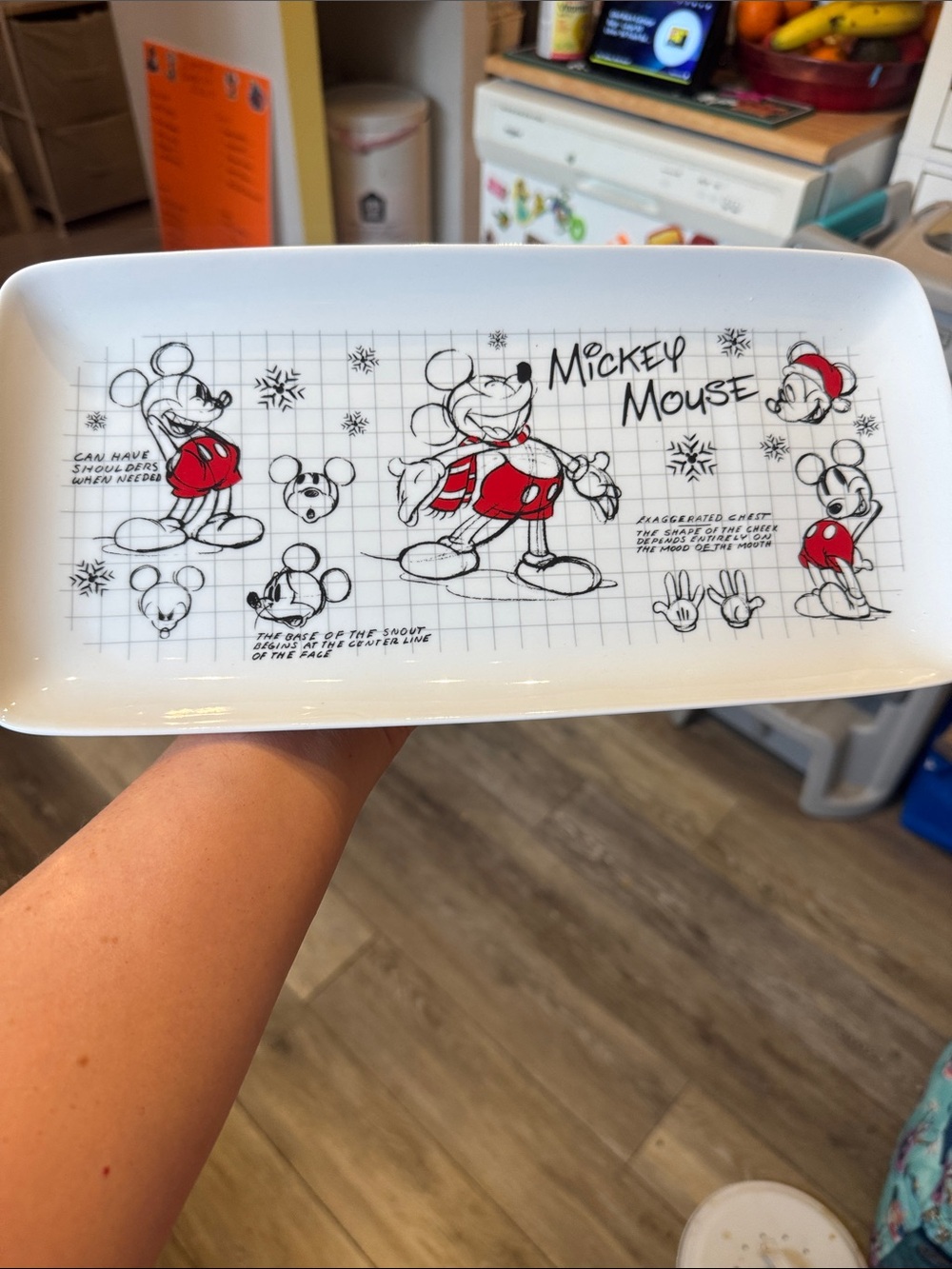 Disney Mickey Mouse Christmas tray NWT